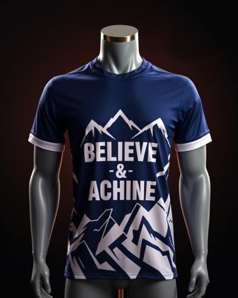Believe & Achieve custom jersey design concept