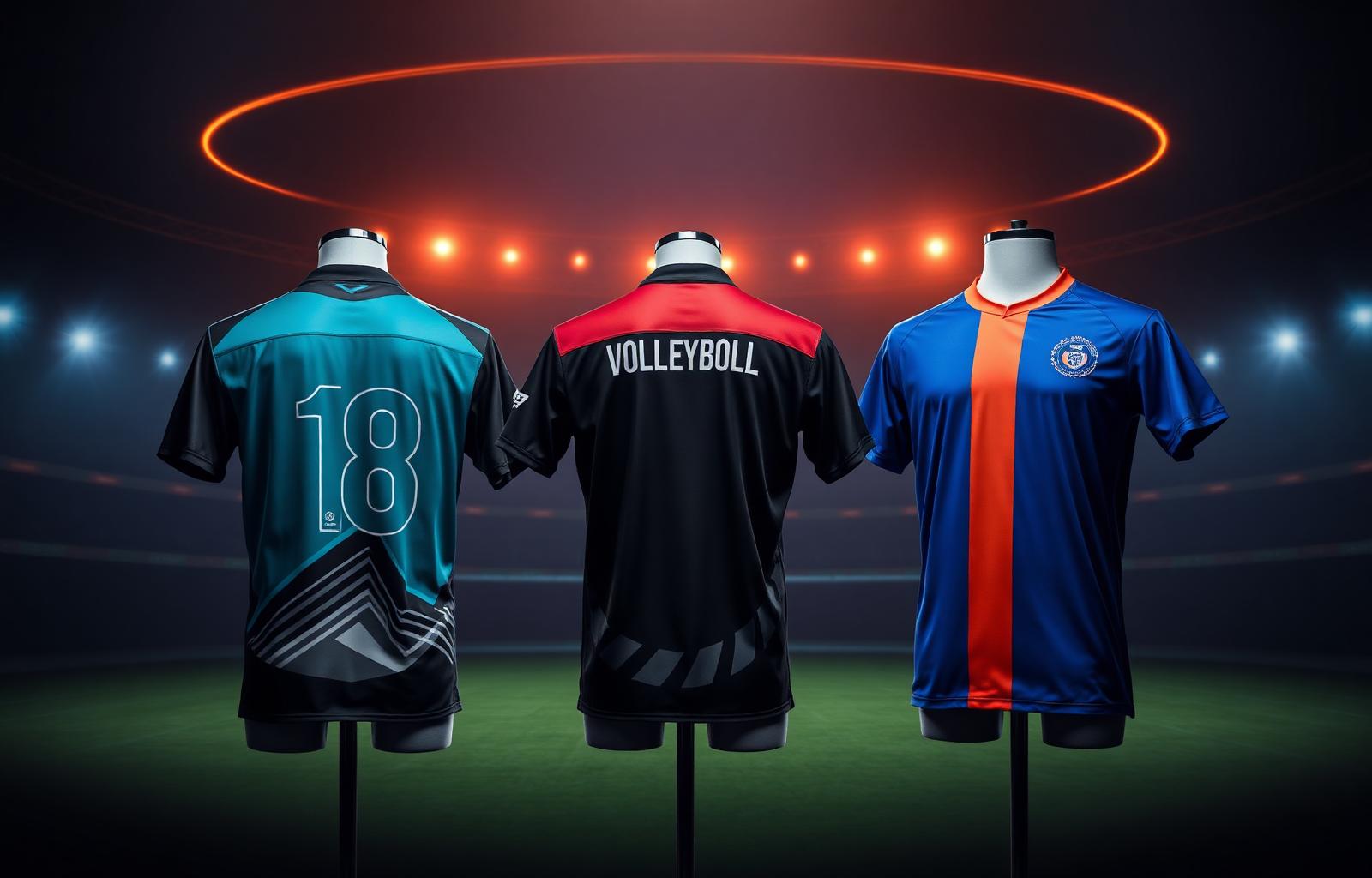 Custom sublimation cricket, volleyball and kabaddi jerseys by Print Passion Apparels